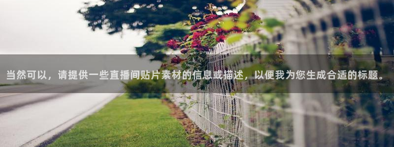蓝鲸体育网球直播在线观看：当然可以，请提供一些直播间贴片素材的信息或描述，以便我为您生成合适的标题。